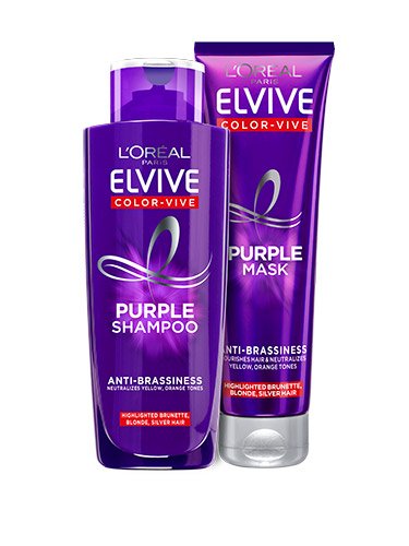 Gama completa de Elvive Violeta Cuidado del cabello Oap